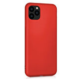 Microsonic Matte Silicone Apple iPhone 11 Pro Max (6.5'') Kılıf Kırmızı