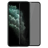 Microsonic Apple Uyumlu iPhone 11 Pro (5.8'') Privacy 5D Gizlilik Filtreli Cam Ekran Koruyucu Siyah