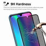 Microsonic Huawei P Smart 2019 Privacy 5D Gizlilik Filtreli Cam Ekran Koruyucu Siyah