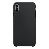 Microsonic Apple iPhone XS Max Kılıf Liquid Lansman Silikon Siyah