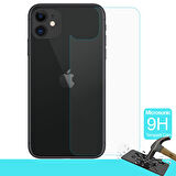 Microsonic Apple Uyumlu iPhone 11 (6.1'') Arka Temperli Cam Ekran Koruyucu