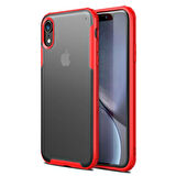 Microsonic Apple iPhone XR Kılıf Frosted Frame Kırmızı