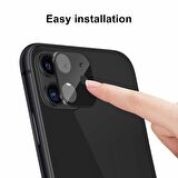Microsonic Apple Uyumlu iPhone 11 (6.1'') Kamera Lens Koruma Camı V2 Siyah
