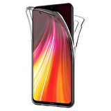 Microsonic Xiaomi Redmi Note 8 Kılıf 6 tarafı tam full koruma 360 Clear Soft Şeffaf