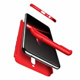 Microsonic Xiaomi Redmi 8 Kılıf Double Dip 360 Protective Kırmızı