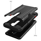Microsonic Oppo A5 2020 Kılıf Rugged Armor Gümüş