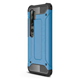 Microsonic Xiaomi Mi Note 10 Kılıf Rugged Armor Mavi