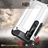 Microsonic Xiaomi Mi Note 10 Kılıf Rugged Armor Mavi