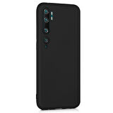 Microsonic Matte Silicone Xiaomi Mi Note 10 Pro Kılıf Siyah
