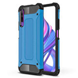 Microsonic Huawei P Smart Pro Kılıf Rugged Armor Mavi