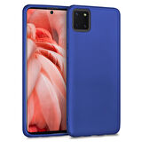 Microsonic Matte Silicone Samsung Galaxy A81 (Note 10 Lite) Kılıf Lacivert
