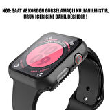 Microsonic Apple Watch Series 4 44mm Kılıf Matte Premium Slim WatchBand Siyah