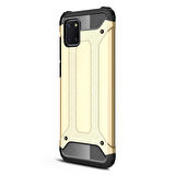 Microsonic Samsung Galaxy Note 10 Lite Kılıf Rugged Armor Gold