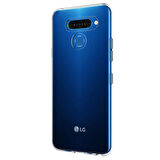 Microsonic LG K50 Kılıf Transparent Soft Beyaz