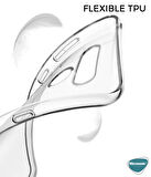 Microsonic LG K50 Kılıf Transparent Soft Beyaz