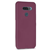 Microsonic Matte Silicone LG K50 Kılıf Mor