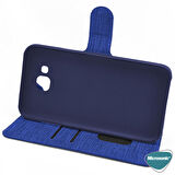 Microsonic Apple iPhone 11 Pro Max (6.5'') Kılıf Fabric Book Wallet Lacivert