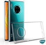 Microsonic Huawei Mate 30 Pro Kılıf 6 tarafı tam full koruma 360 Clear Soft Şeffaf