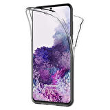 Microsonic Samsung Galaxy S20 Plus Kılıf 6 tarafı tam full koruma 360 Clear Soft Şeffaf
