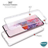Microsonic Samsung Galaxy S20 Plus Kılıf 6 tarafı tam full koruma 360 Clear Soft Şeffaf