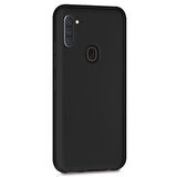 Microsonic Matte Silicone Samsung Galaxy A11 Kılıf Siyah