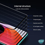 Microsonic Xiaomi Mi 10 Pro Tam Kaplayan Temperli Cam Ekran Koruyucu Siyah