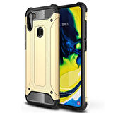 Microsonic Samsung Galaxy M11 Kılıf Rugged Armor Gold