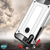 Microsonic Samsung Galaxy M11 Kılıf Rugged Armor Gümüş