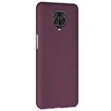 Microsonic Matte Silicone Xiaomi Redmi Note 9 Pro Max Kılıf Mor