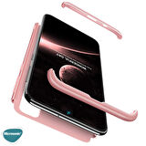 Microsonic Samsung Galaxy M21 Kılıf Double Dip 360 Protective Rose Gold