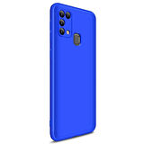 Microsonic Samsung Galaxy M31 Kılıf Double Dip 360 Protective Mavi