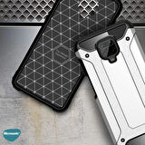 Microsonic Xiaomi Redmi Note 9 Pro Kılıf Rugged Armor Kırmızı