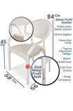 4 Adet Bambu Rattan Kollu Sandalye Koltuk 4'lü Set