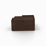 ​Woodsaka Not Kağıdı Kutusu - Ceviz - 10.5cm X 10.5cm X 4.5cm