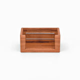 ​Woodsaka 3Line Kartvizit Kutusu - Kiraz - 10.9cm x 6.8cm x 4.5cm(h)