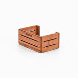 ​Woodsaka 3Line Kartvizit Kutusu - Kiraz - 10.9cm x 6.8cm x 4.5cm(h)