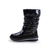 Buckhead 1103 Charm Shiny Waterproof Çocuk Kar Botu Siyah