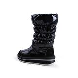 Buckhead 1103 Charm Shiny Waterproof Çocuk Kar Botu Siyah