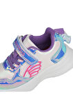 Buckhead 3041 Kız Çocuk Renkli Işıklı Cırtlı Spor Ayakkabı