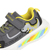 Buckhead 3043 Erkek Çocuk Dinazor Figürlü Işıklı Günlük Spor Ayakkabı