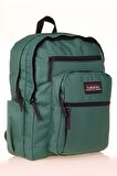 Kaukko Full Pocket Okul Sırt Çantası Petrol K1602