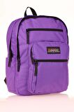Kaukko Full Pocket Okul Sırt Çantası Mor K1606