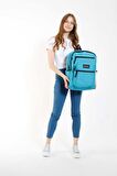 Kaukko Full Pocket Okul Sırt Çantası Turkuaz K1609