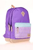 Kaukko Wichlight Sırt Çantası Plaid Lila K1646