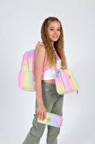 Kaukko Rainbow Sırt Çantası Line Pink K1752