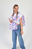 Kaukko Rainbow Sırt Çantası Square Puple K1753