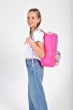 Kaukko Double Stripe Sırt Çantası Pink K1762