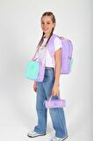 Kaukko Double Stripe Sırt Çantası Lilac K1764
