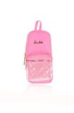Kaukko Bright Junior Bag Kalem Çantası Kapitone Pembe K2463