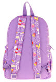 Kaukko Kids Dört Bölmeli Kız Çocuk Silikon Aksesuarlı Mor İlkokul Çantası